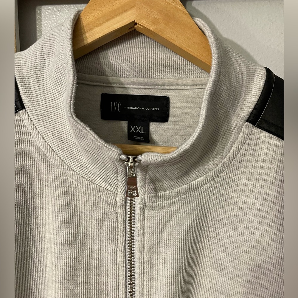 INC International Concepts Sweater w/ Zipper - Picture 8 of 13
